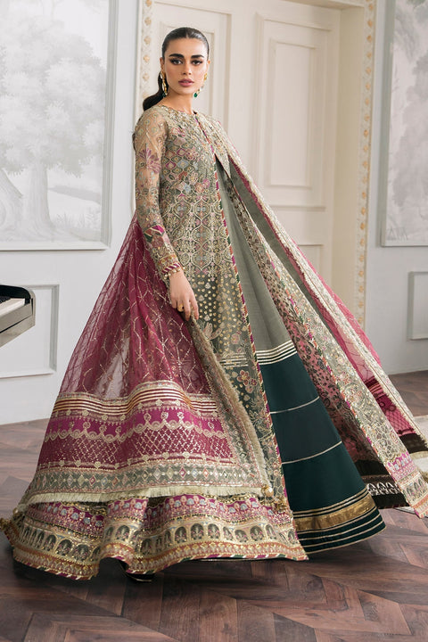 EMBROIDERED NET CH12-02 UNSTITCHED