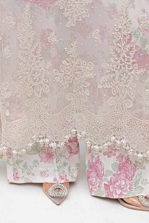 3 Piece Unstitched Embroidered Chiffon Suit | MPC-25-101